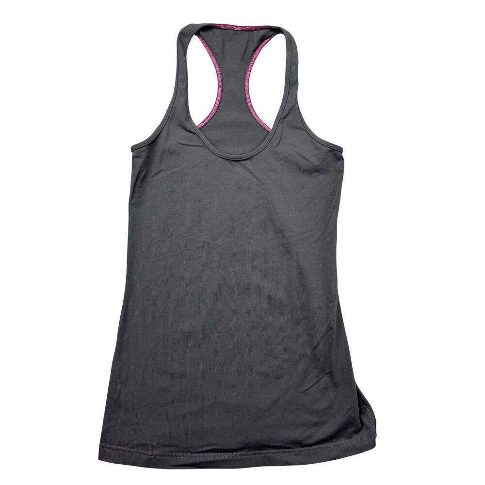 Lululemon Tank Top Womens Medium Gray Sleeveless Stretch Active Racerback Casual